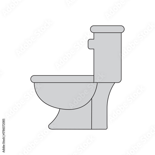 toilet bowl isolated on white