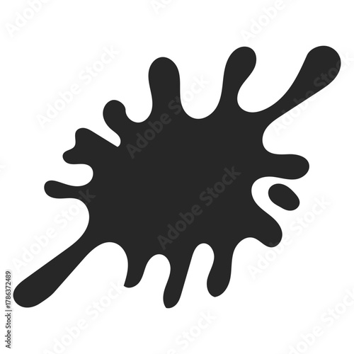 paint blot vector flat icon