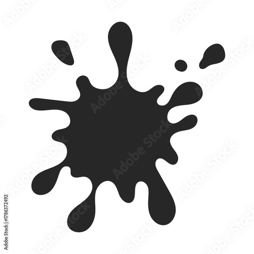 paint blot vector flat icon