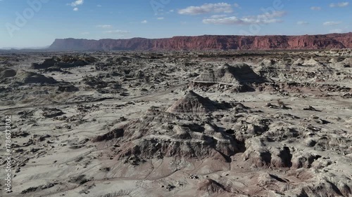 Drone Sunset View of Ischigualasto Desert