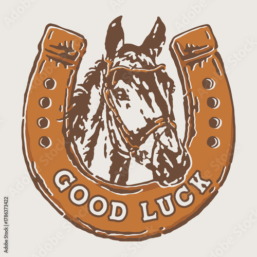 Good Luck Hand Drawing Western Art