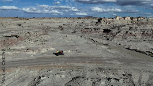 Drone Sunset View of Ischigualasto Desert