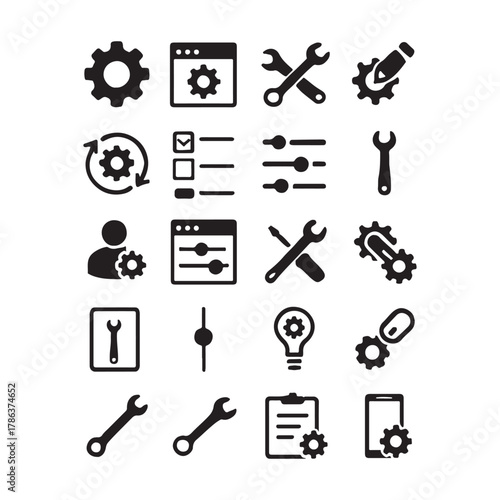Setting & Setup icon set