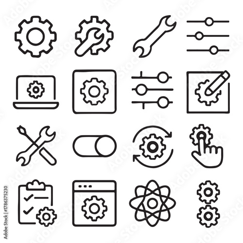Setting & Setup icon set