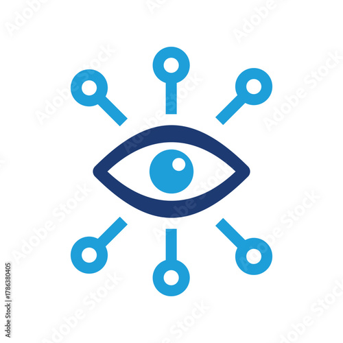 Cuadro en lienzo Visual perception icon