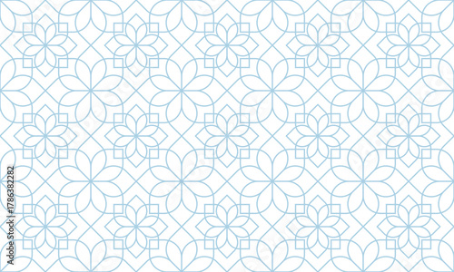 Seamless geometric pattern arab moroccan background texture islamic window grid design vector for fabric surface design packaging vector