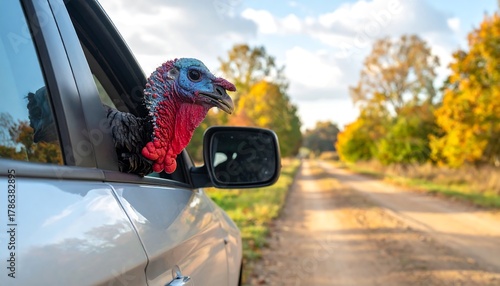 Turkeys Road Trip - A Birds Eye View from the Car Window.