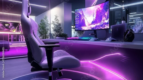 Immersive Gaming Setup - A Modern and Stylish Design.