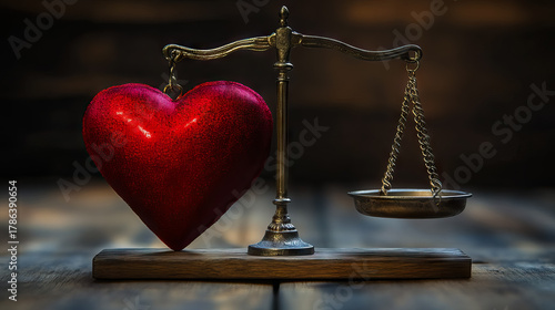 Balancing affection: a symbolic representation of love and equilibrium