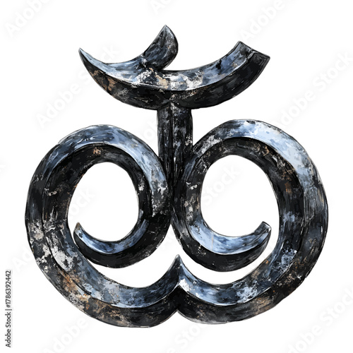 Watercolor Om Aum Symbol Hinduism Spiritual Clipart Vector
