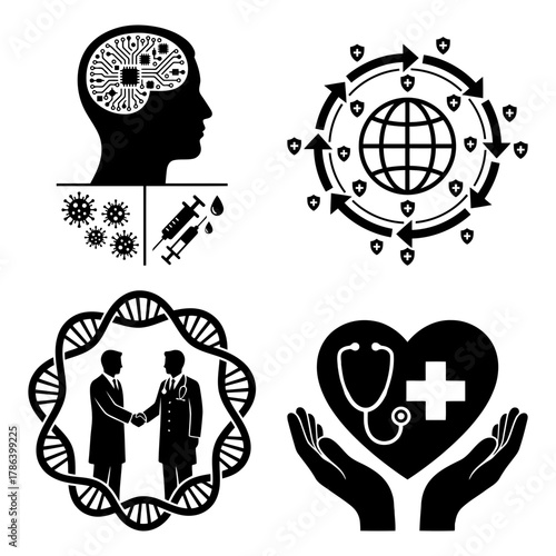 Handwashing Sanitizer Hygiene Steps Vector Pack