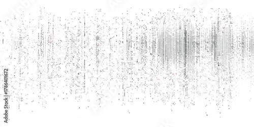 Abstract digital glitch art background with pixel noise and distorted lines