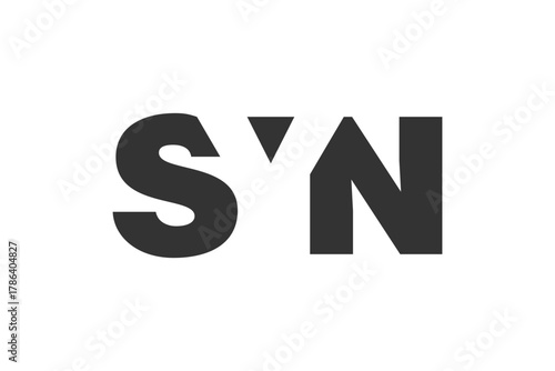SYN logo design. Initial letter S Y N bold font style for tech startups, consulting, corporate branding. Creative company name, headlines typography identity, trendy logotype.