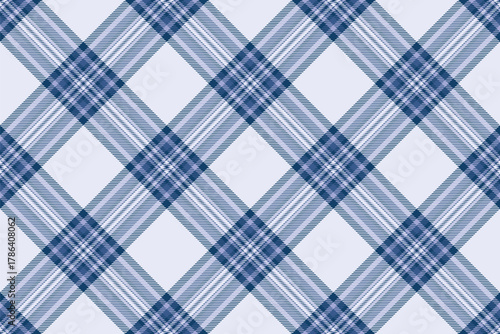 Classic blue plaid pattern, seamless and versatile. Ideal for backgrounds, textiles, or graphic design. Evokes tradition and style for creative projects.