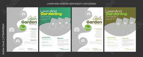 social media flyer template enhances your garden services' online presence. It is perfect for promoting landscaping, lawn care, and outdoor design services across various platforms.lawn care flyer
