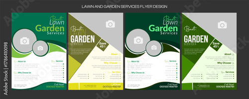 social media flyer template enhances your garden services' online presence. It is perfect for promoting landscaping, lawn care, and outdoor design services across various platforms.lawn care flyer