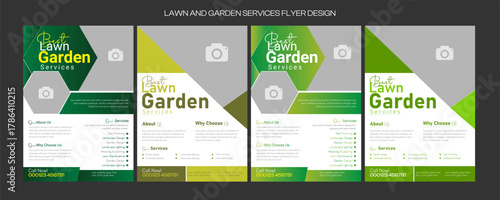 social media flyer template enhances your garden services' online presence. It is perfect for promoting landscaping, lawn care, and outdoor design services across various platforms.lawn care flyer