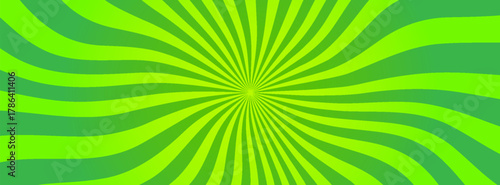 Simple Gradient Green Blank Horizontal Plain Background With Vibrant Starburst Radiance Flares Effect