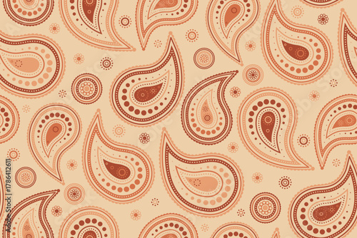 Retro style dress and linen minimal. Wrapping persian on scrapbook awesome. Paisley orient wallpaper romantic.