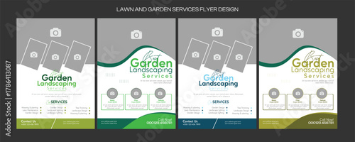 social media flyer template enhances your garden services' online presence. It is perfect for promoting landscaping, lawn care, and outdoor design services across various platforms.lawn care flyer