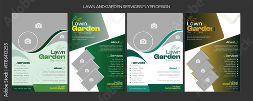social media flyer template enhances your garden services' online presence. It is perfect for promoting landscaping, lawn care, and outdoor design services across various platforms.lawn care flyer