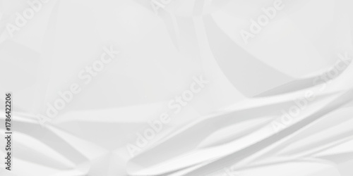 Abstract canvas cream kraft crumpled paper, and white wrinkled crease vector blur paper. 