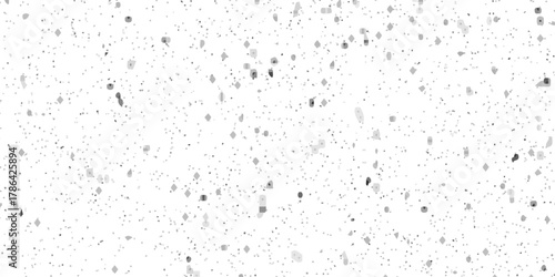 White wall background texture noise and overlay pattern terrazzo flooring texture polished stone. Quartz surface white bathroom or kitchen countertop. Abstract terrazzo flooring seamless pattern.	