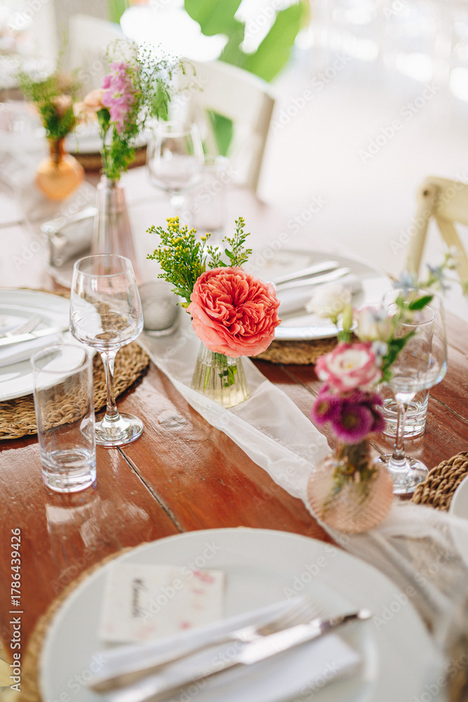 Fototapeta premium wedding table setting