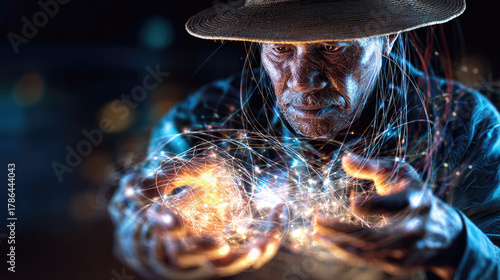 Portrait of craftsman with ...