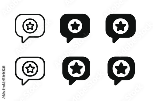 Gen Z Logo Emblems. The rise of Gen Z as consumers and influencers. Set Logo of the rise of Gen Z as consumers and influencers: chat bubble with star badge.