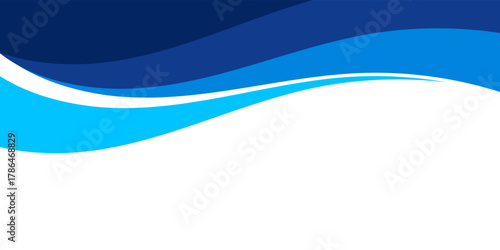 Blue Gradient Wave Background. Modern Trendy design in Vector Illustration