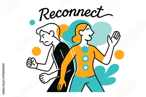 Body Memory Artistry. Body Memory Integration. Overlapping outlines show posture shift from tension to ease; glowing core circles align spine to heart.