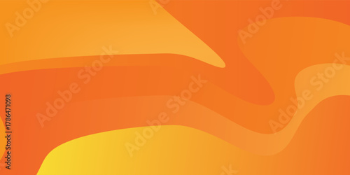 Orange Gradient Wave Background. Suit for banner, web, brochure, pamflet, poster and presentation