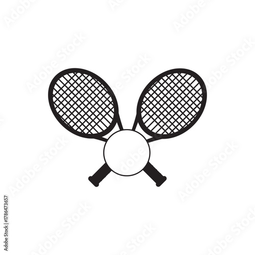 Badminton shuttlecock side view silhouette vector illustration