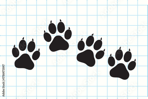 Paw prints