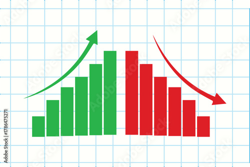 Growth and decline graph