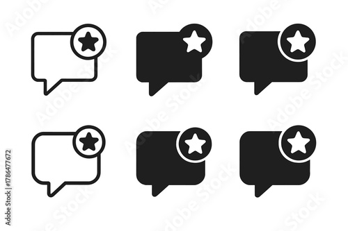 Gen Z Logo Emblems. The rise of Gen Z as consumers and influencers. Set Logo of the rise of Gen Z as consumers and influencers: chat bubble with star badge.