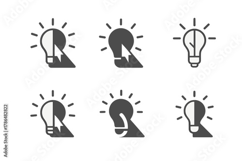 Turnaround Strategies Icons. Business turnaround strategies for struggling companies. Icon set. Set Logo of Business turnaround strategies for struggling