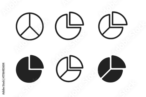 Task Segmentation Icons. Breaking large projects into smaller, manageable tasks. Icon set. Set Logo of Breaking large projects into smaller, manageable tasks: