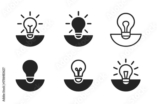 Turnaround Strategies Icons. Business turnaround strategies for struggling companies. Icon set. Set Logo of Business turnaround strategies for struggling