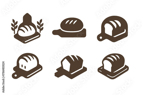 Village Festival Logos. A rural village festival with homemade jams and baked goods for sale. Set Logo of A rural village festival with homemade jams and baked