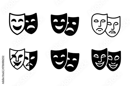 Contrasting Logo Designs. Maximum contrast. Set Logo of maximum contrast: zebra stripe shield. Icon set. harmonious logo variations of the same emblematic