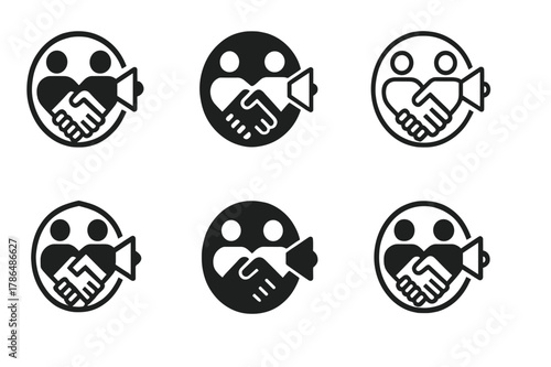 Gen Z Influence Logos. The rise of Gen Z as consumers and influencers. Set Logo of the rise of Gen Z as consumers and influencers: creators?