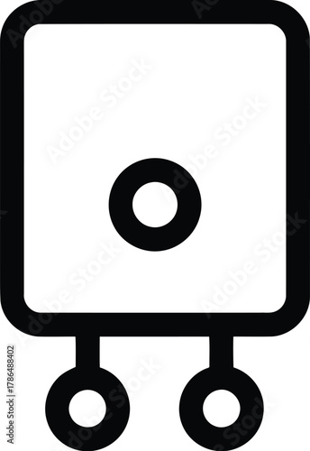 Electric water heater providing hot water for household usage