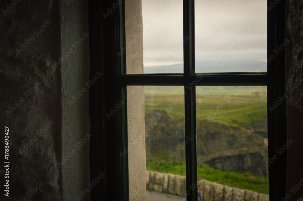 Fototapeta premium Window View of the Cliffs of Moher