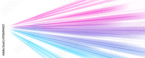 Bright streaks of pink and cyan light form flowing curves in motion. The lines bend gracefully, glowing with energy and life. A perfect symbol of digital movement.