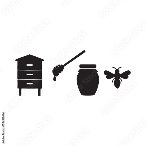wizard honey vector icon template