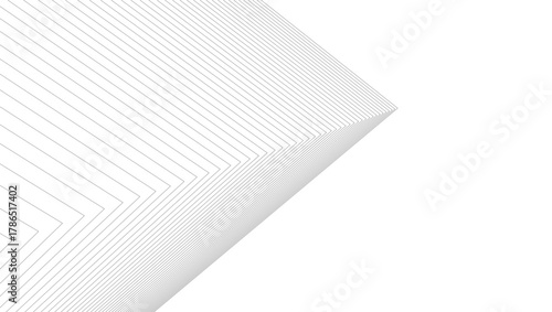 architecture geometric background, abstract lines 3d