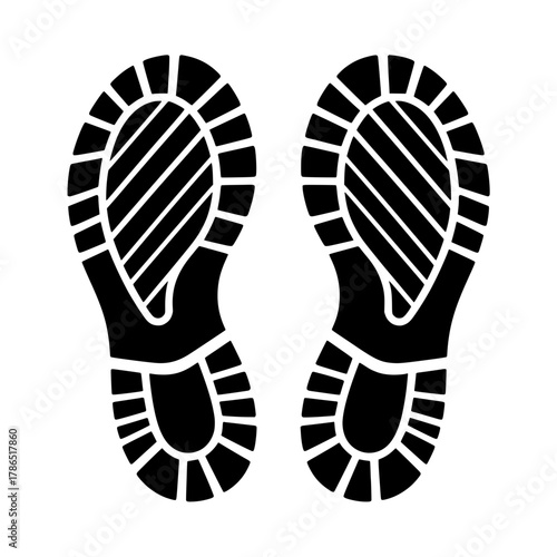 Boot Footprint Sole Mark Vector