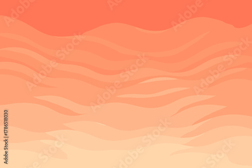 Waves radiant vector illustration motion coral cream blending gradient tones